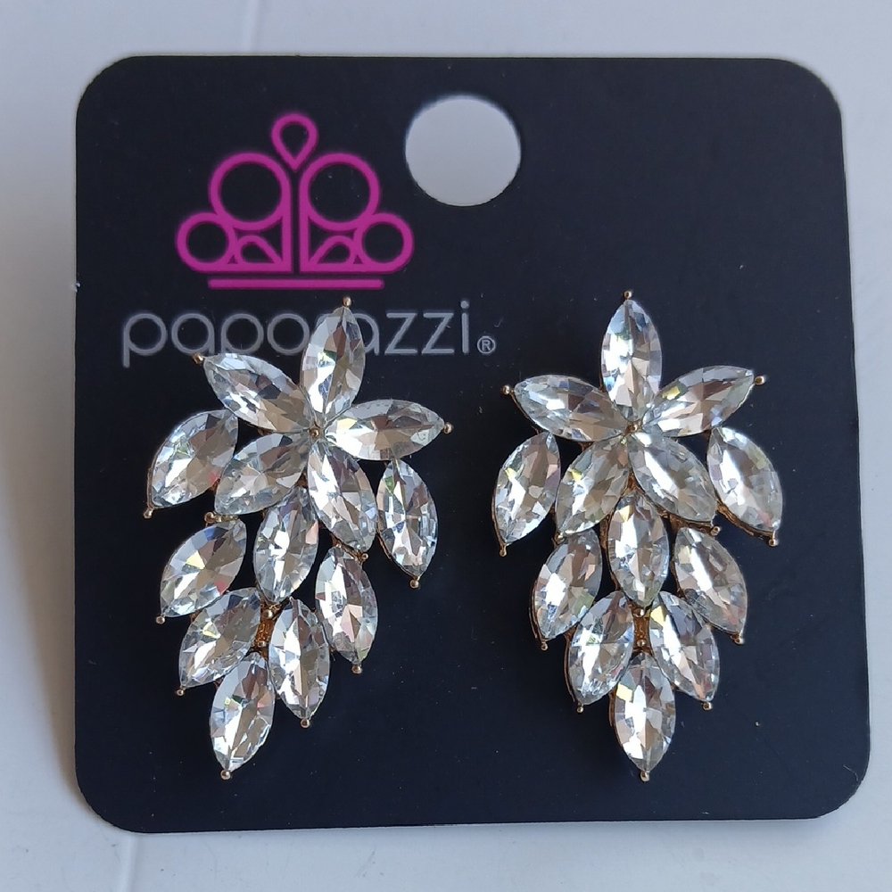 Paparazzi Gold and Silver Leaf Earrings
